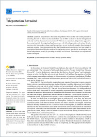 Bedard_2023_MDPI_quantumrep_Teleportation Revealed